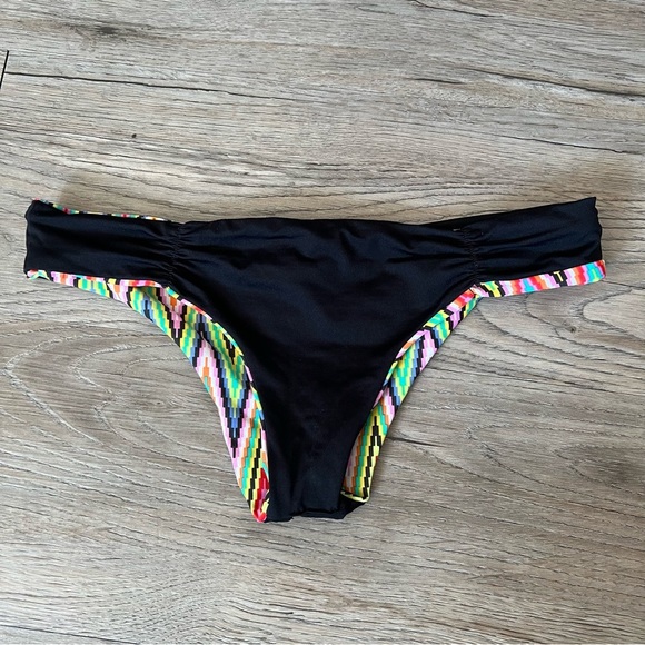 Colorful Zigzag Reversible Bikini Bottom - Picture 4 of 6